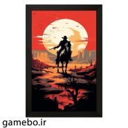 تابلو گیمبو طرح رد دد (red dead) کد T1076